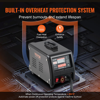 Punktsvetsnings- och buckreparationssats, 3KW punktsvetsnings- och bucklavtagare med automatisk/manuell svetsning och 9 mångsidiga lägen, punktsvetsnings- och bucklavtagare för bil- och lastbilsbilar