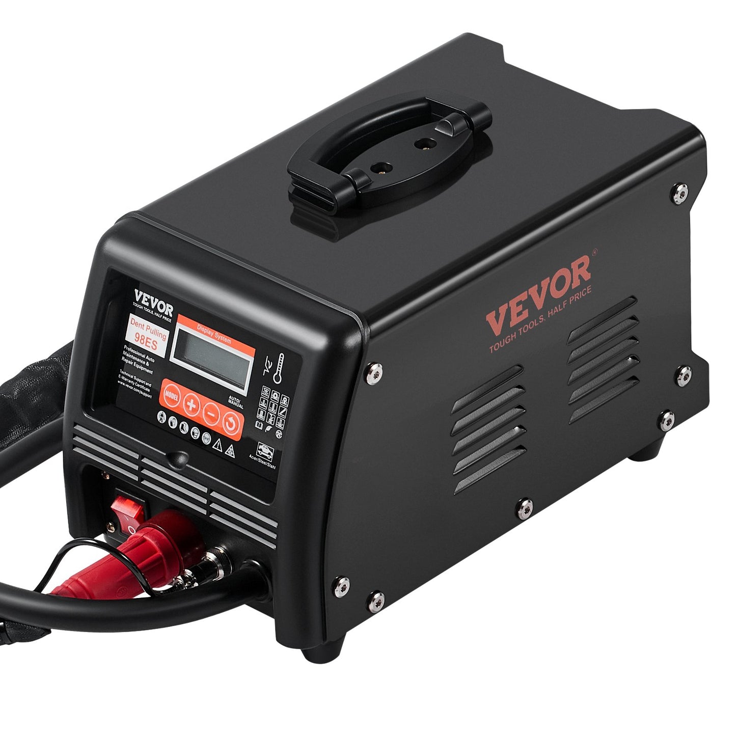 Punktsvetsnings- och buckreparationssats, 3KW punktsvetsnings- och bucklavtagare med automatisk/manuell svetsning och 9 mångsidiga lägen, punktsvetsnings- och bucklavtagare för bil- och lastbilsbilar