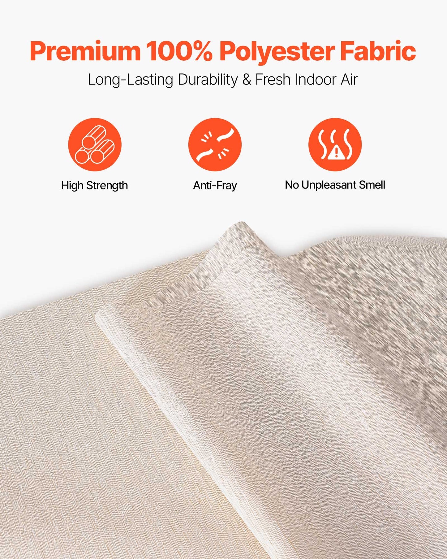 Panel Track Blinds, Extendable Track from 116 cm to 218 cm W, Trimmable Panel Curtains Up to 243cm H, Adjustable Vertical Panel Blinds for Sliding Doors, Patio Doors, Room Divider, Light Brown