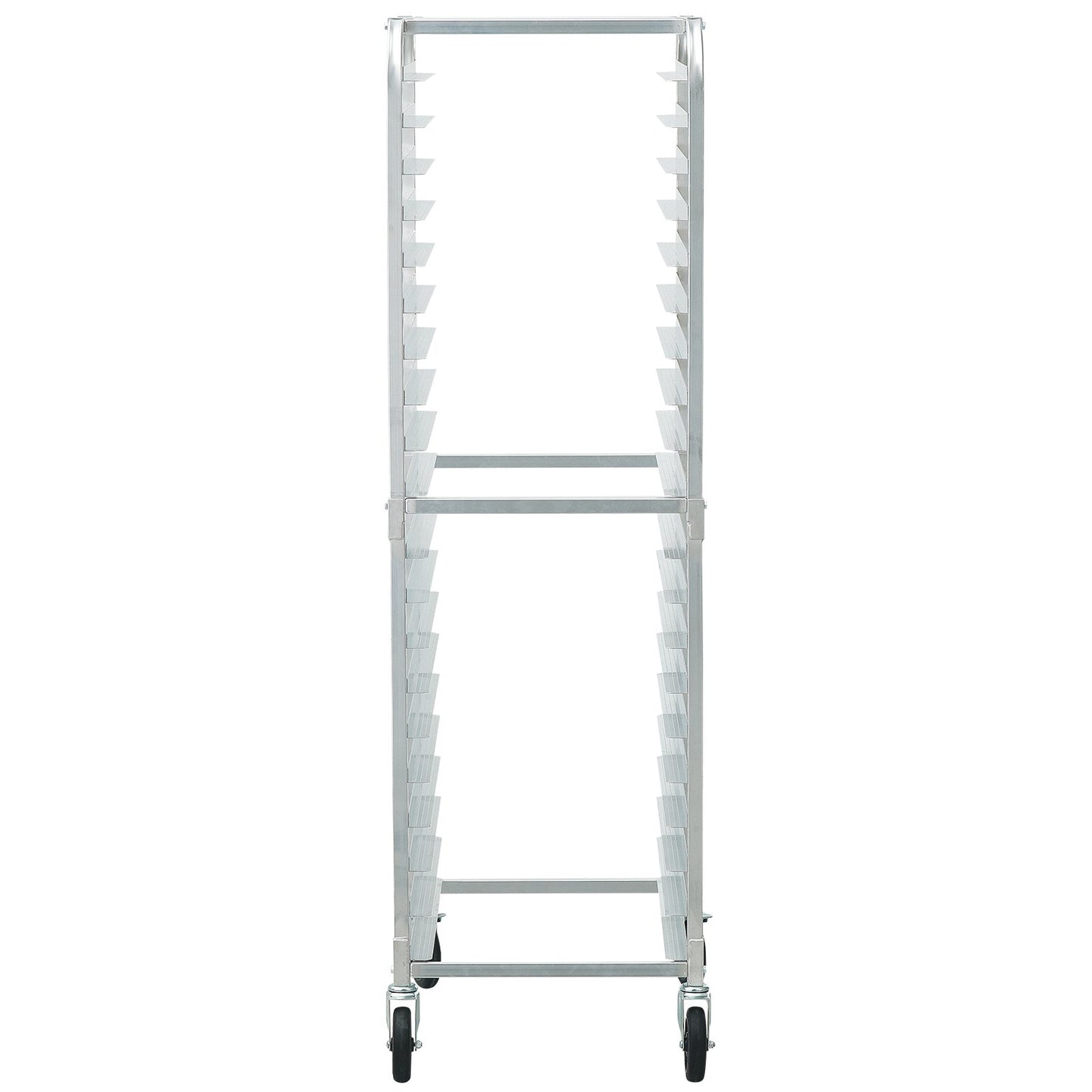 Bun Pan Rack, 20-Tier Commercial Bakery Racks with Brake Wheels, Aluminum Racking Trolley Storage for Half & Full Sheet, Speed Rack For Kitchen Home, Bread Baking Equipment, 66 x 51.8 x 177.8 cm