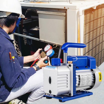 AC Vacuum Pump Manifold Gauge Set 4.8 CFM 5PA HVAC Vacuum Pump With Box