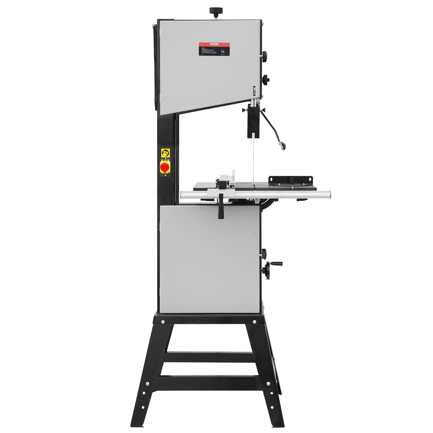 Band Saw, 340mm / 13.39-Inch, Benchtop Bandsaw with Stand, 440-846 RPM Continuously Viable Speed, 1100W 1.5HP, 220V, Optimized Work Light, and Miter Gauge, for Woodworking Aluminum Wood Metal Copper
