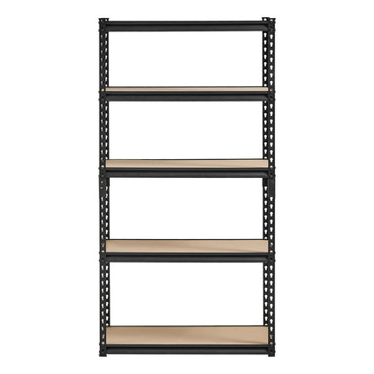 Storage Shelves, 2000 lbs, 5 Tier Garage Storage Shelving, 16" D x 32" W x 62.8" H Adjustable Metal Shelves for Garage Shelves Utility Rack Shelf, Ideal for Kitchen, Warehouse, Basement, Black