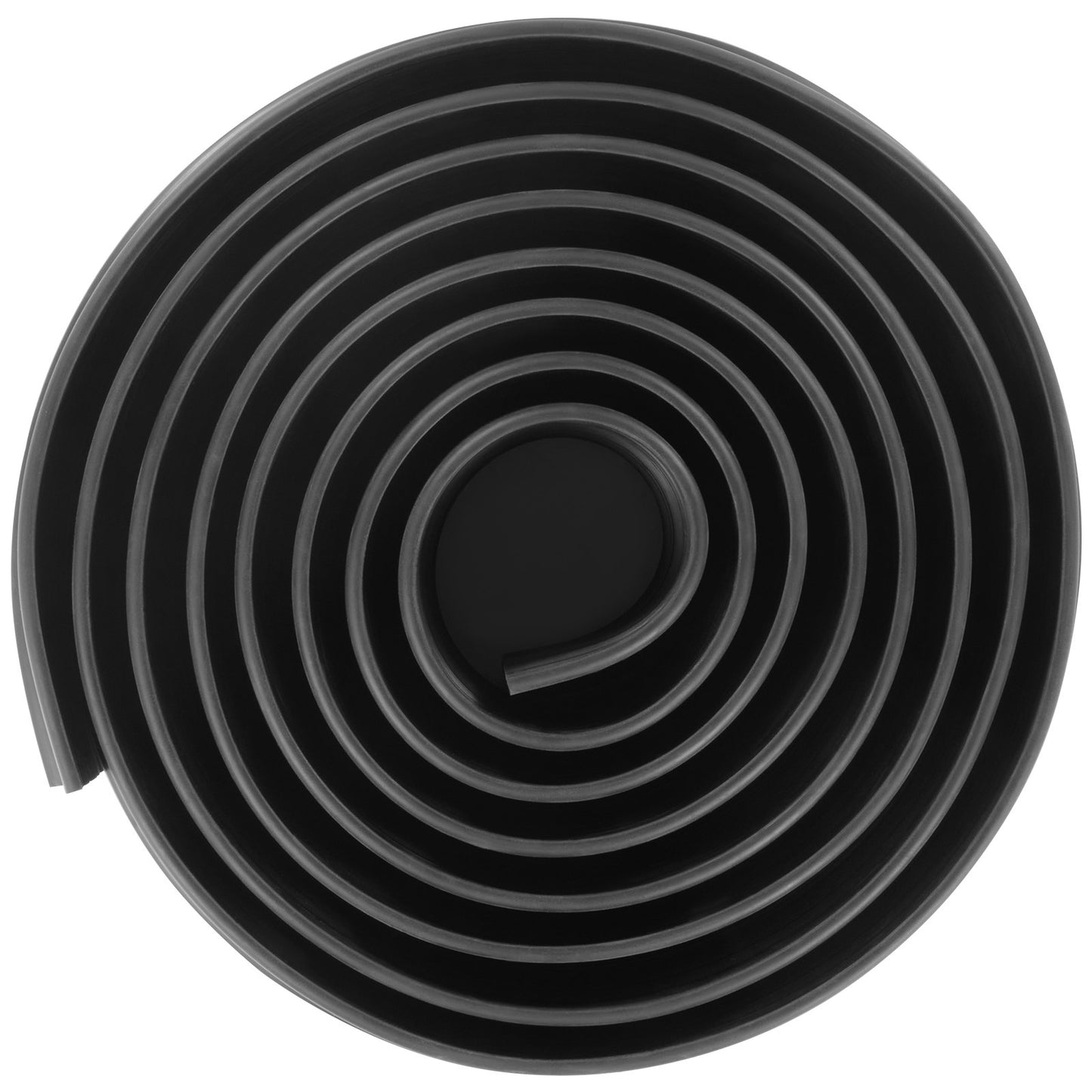 Tätningslist för garageportströskel, 12 fot universal tätningslist för garageportsgolv med självhäftande material, väderbeständig list för garageportsbotten, uppgraderad tjock PVC-tätningslist för hemmafixering, svart