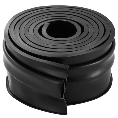 Garage Door Threshold and Bottom Seals Kit, 10 FT U Shape+O Ring Universal Garage Door Bottom Seal Weatherstrip PVC, Combine with Weatherproof Garage Threshold Seal Strip with Adhesive, Black