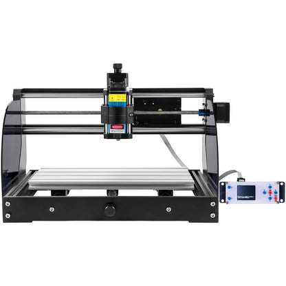Graveringsmaskin 300×180×45 mm CNC-router CNC 3018 Pro 15W lasergravör GRBL-styrd 3-axlig lasergraveringsmaskin, med offline-styrenhet, för snidning av plast, akryl, PVC, trä