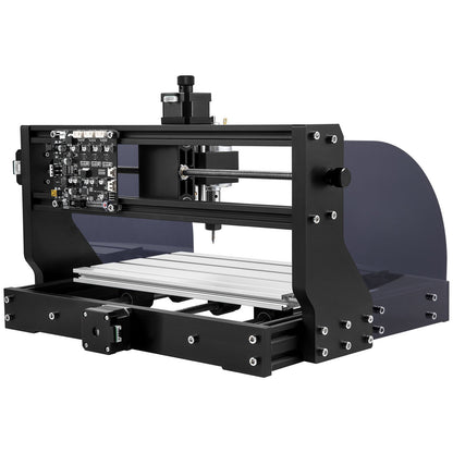 Graveringsmaskin 300×180×45 mm CNC-router CNC 3018 Pro 15W lasergravör GRBL-styrd 3-axlig lasergraveringsmaskin, med offline-styrenhet, för snidning av plast, akryl, PVC, trä