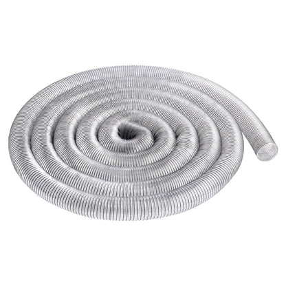 Dust Collection Hose, 4" x 50', Thickened PVC Material Puncture-Resistant Flexible Clear Hose with Carbon Steel Wire Coil 4 x 304 Stainless Clamps, for Table Saw, Band Saw, Planer, Jointer