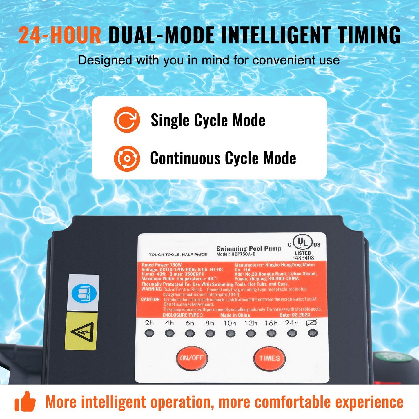 Sand Filter Pump for Above Ground Pools, 400 mm/16-inch, 18,000 L/H, 850W Swimming Pool Pumps System & Filters Combo Set with 6-Way Multi-Port Valve and Strainer Basket, for Domestic and Commercial Pools