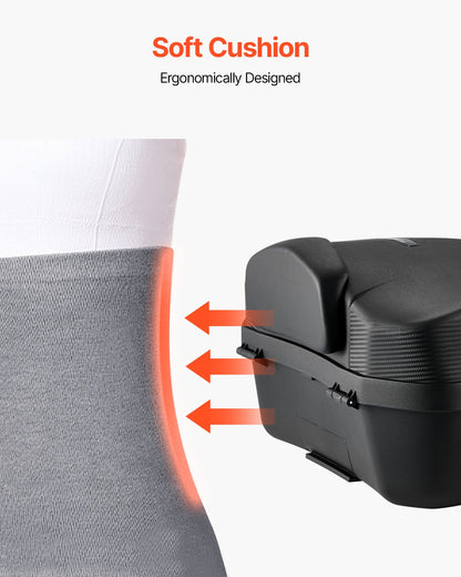 Motorcycle Top Case, Universal Durable PP Material Motorbike Tail Box with Reflective Panel, 48L Waterproof Detachable Motorcycle Top Box with Multi-Hole Base, Fit for 99% of Motorcycle Frames