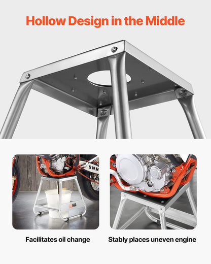 Dirt Bike Stand, 1100 lbs Load Capacity Dirtbike Pit Stand, Universal Non-Slip Off-Road Steel Heavy Duty Dirtbike Maintenance Lift, Moto Box Stand for Motorcycle & Powersports Maintainence