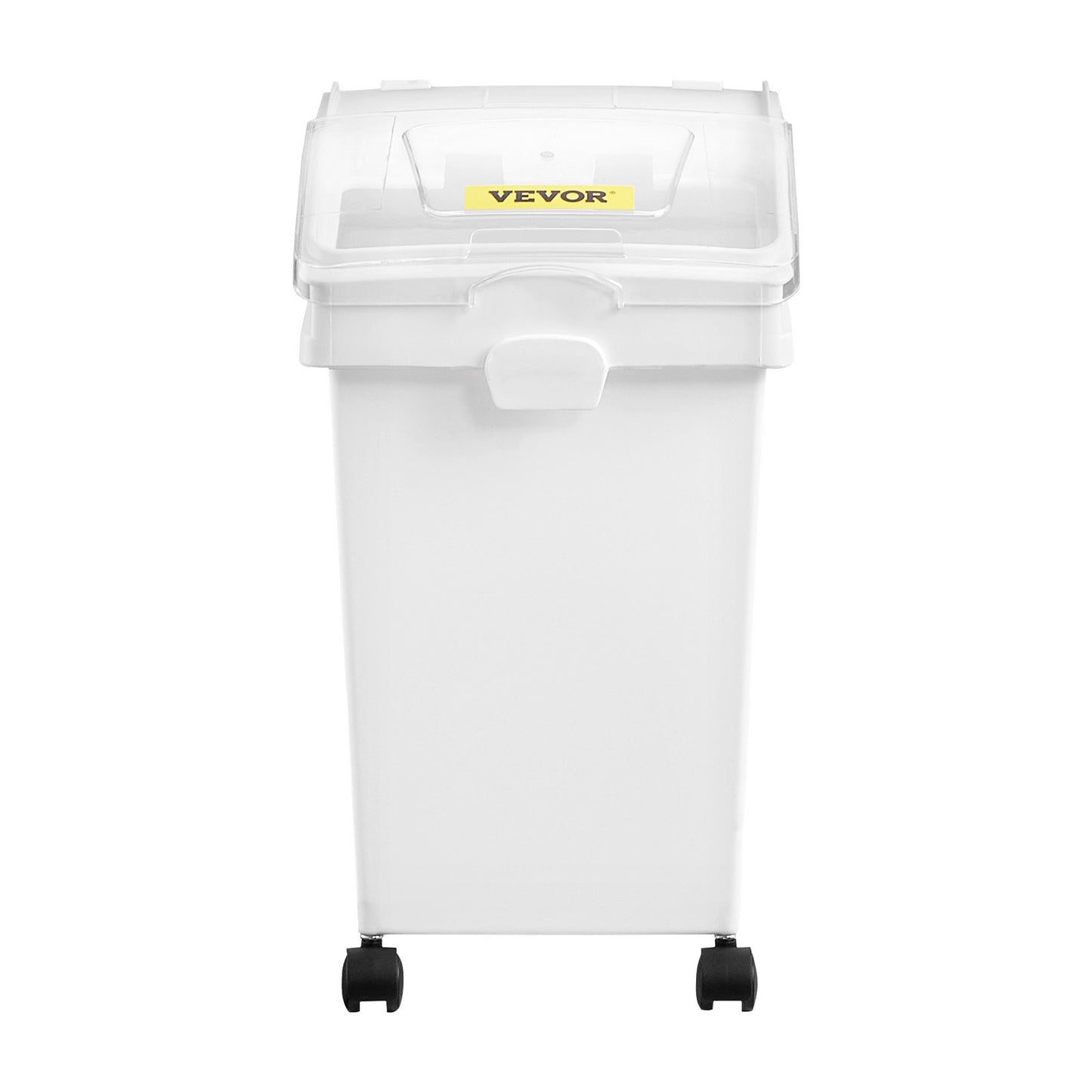 Ingredient Bin, 20.8 L Capacity Ingredient Storage Bin, PP Material Flour Bins On Wheels, White Shelf Ingredient Bin with Scoop and Sliding Lid, Commercial Storage Bins, 3 Pcs/Set