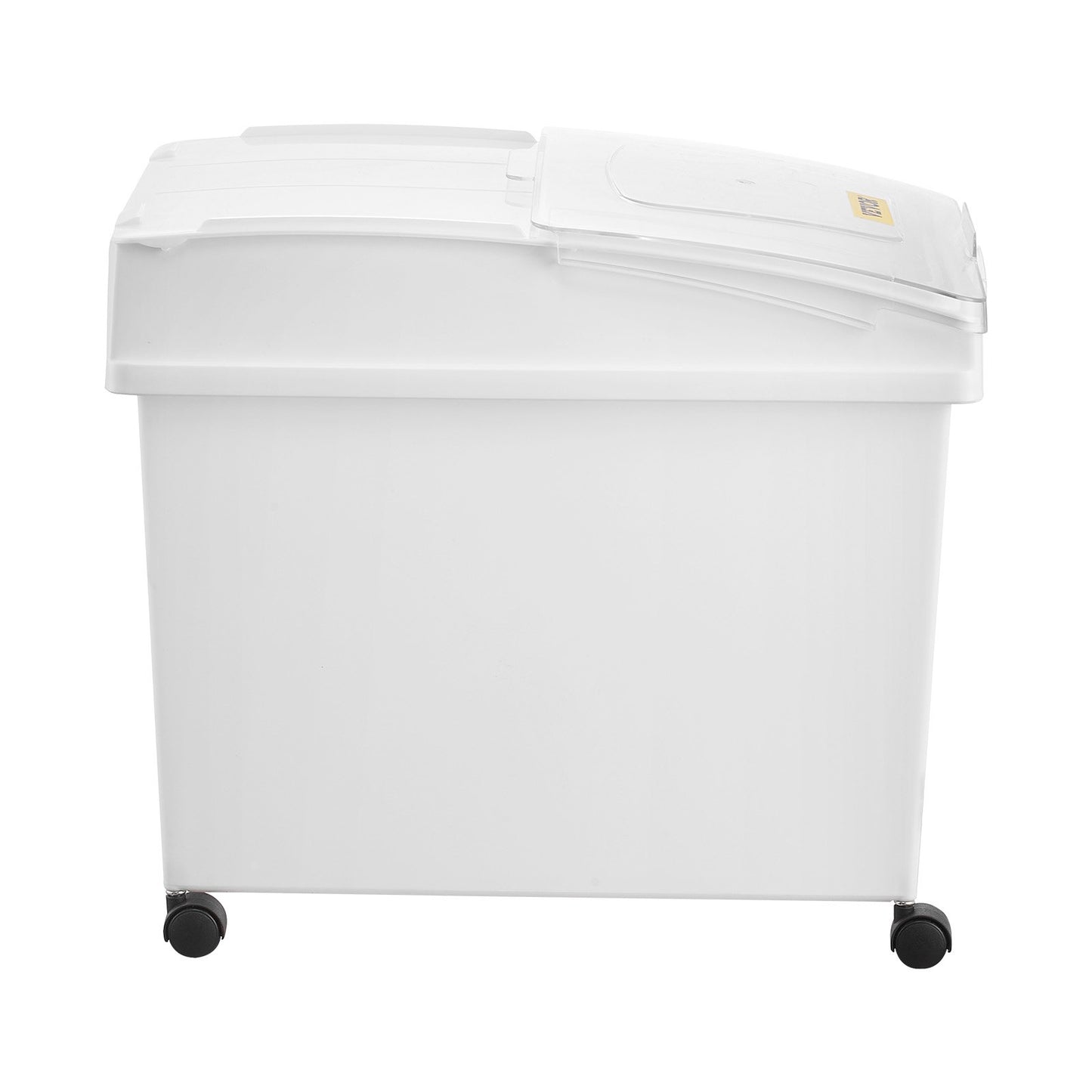 Ingredient Bin, 33.3 L Capacity Ingredient Storage Bin, PP Material Flour Bins On Wheels, White Shelf Ingredient Bin with Scoop and Sliding Lid, Commercial Storage Bins, 3 Pcs/Set