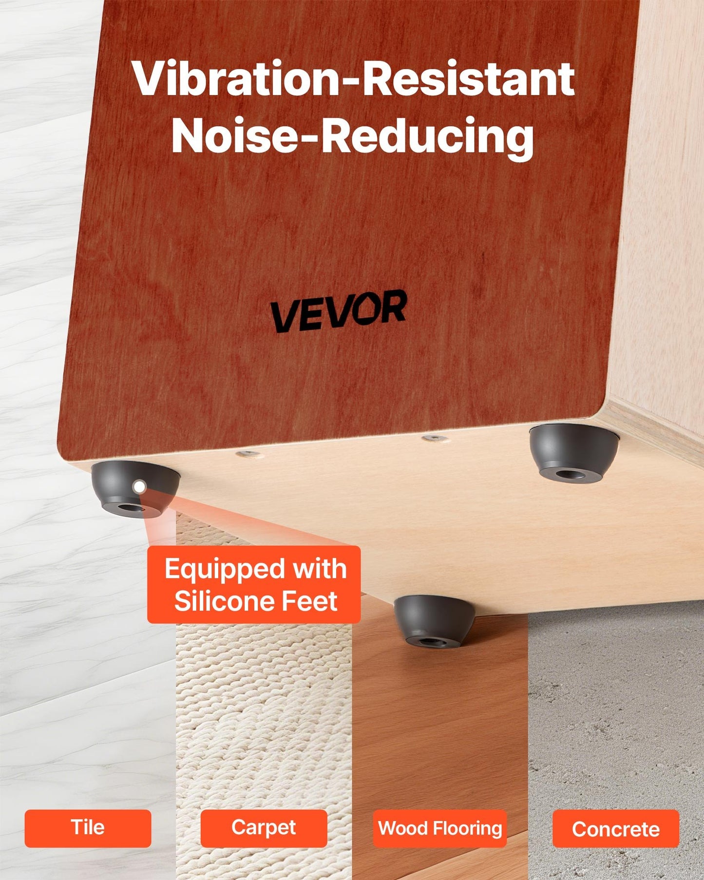 Cajon Box Drum, with Internal Guitar Strings, Lightweight Wooden Percussion Box, Portable Birch Wood Drum Musical Instrument with Travel Bag, for Beginners and Professionals, 305 x 305 x 430 mm