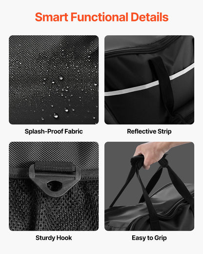 Motorcycle Saddlebag Liner Bag, 18 L Insert Storage Travel Luggage Bag Organizer, Compatible with Harley Davidson 1993-2022 Touring Road/Street Glide/Electra Glide/Road King Saddlebag, Black