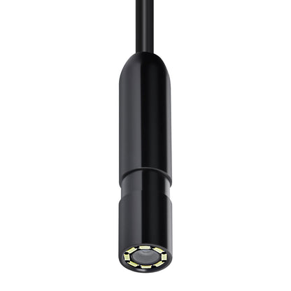 Endoscope Camera with Light, 1920P HD Borescope for Android & IOS, 8 LED Lights Inspection Camera with 5m Semi-Rigid Cable, 2X Zoom, IP67 Waterproof Snake Scope Camera for Auto, Plumbing