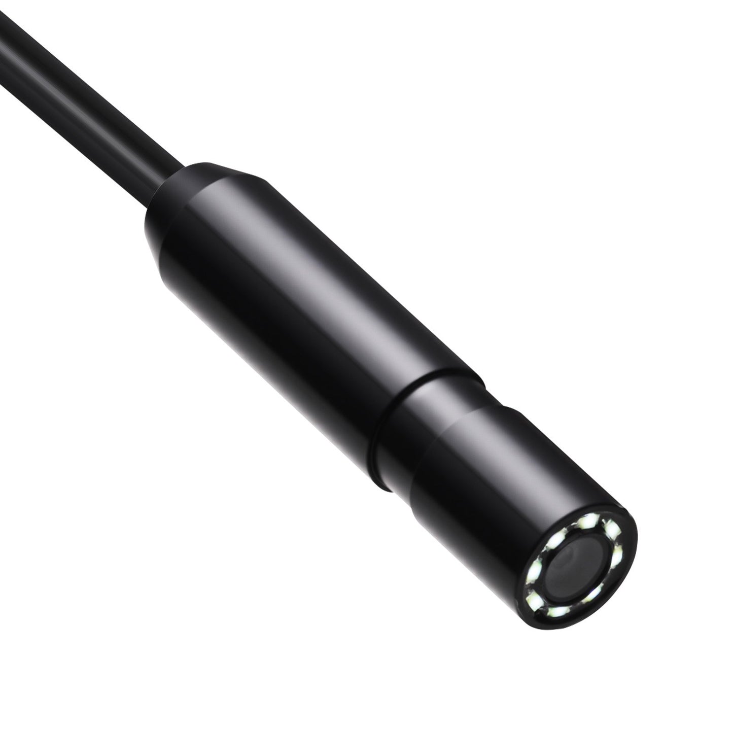 Endoscope Camera with Light, 1920P HD Borescope for Android & IOS, 8 LED Lights Inspection Camera with 5m Semi-Rigid Cable, 2X Zoom, IP67 Waterproof Snake Scope Camera for Auto, Plumbing