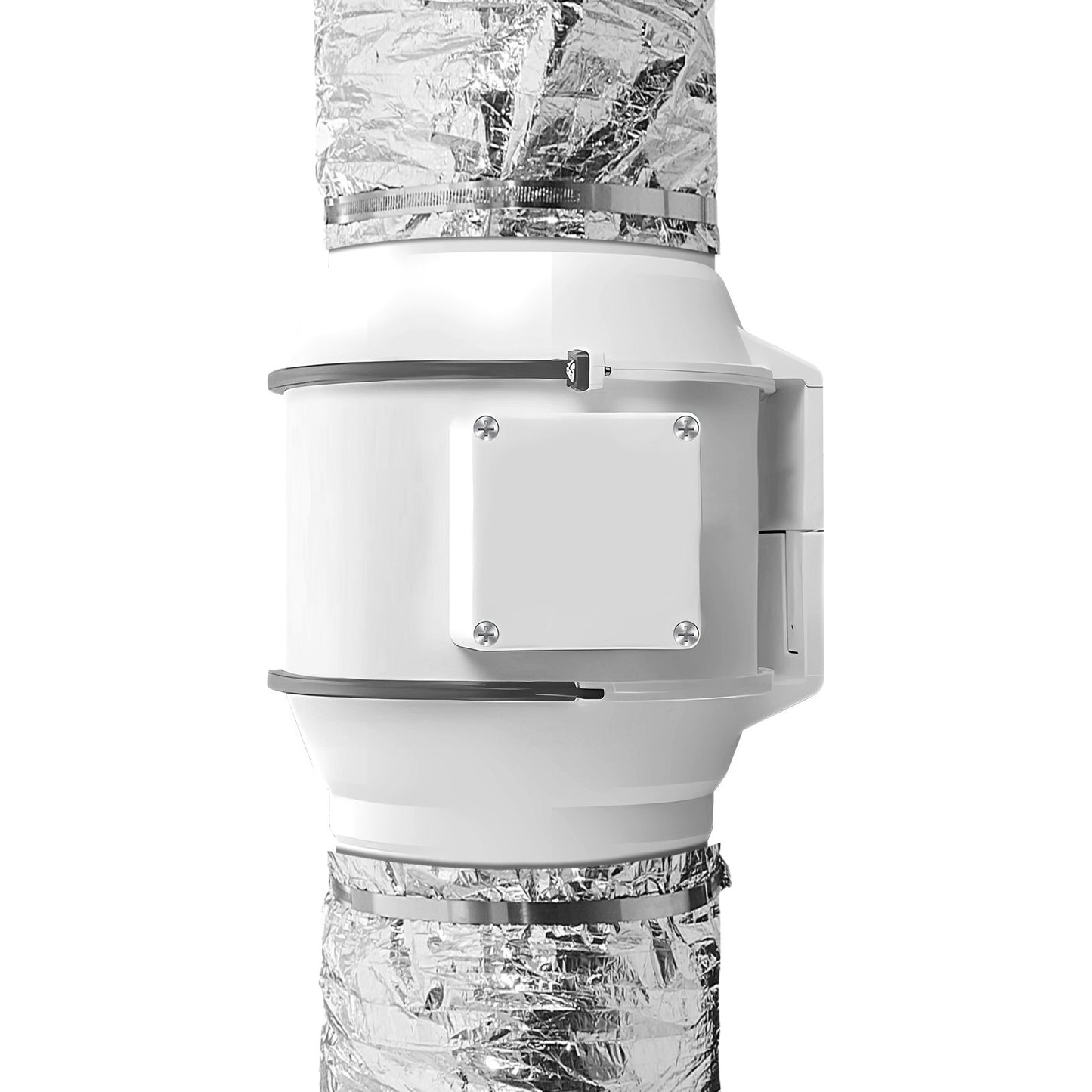 Dryer Vent Hose, 152.4MM Insulated Flexible Duct 7.62M Long with 2 Duct Clamps, Heavy-Duty Three Layer Protection for HVAC Heating Cooling Ventilation and Exhaust, R-6.0 Flame Resistance Value