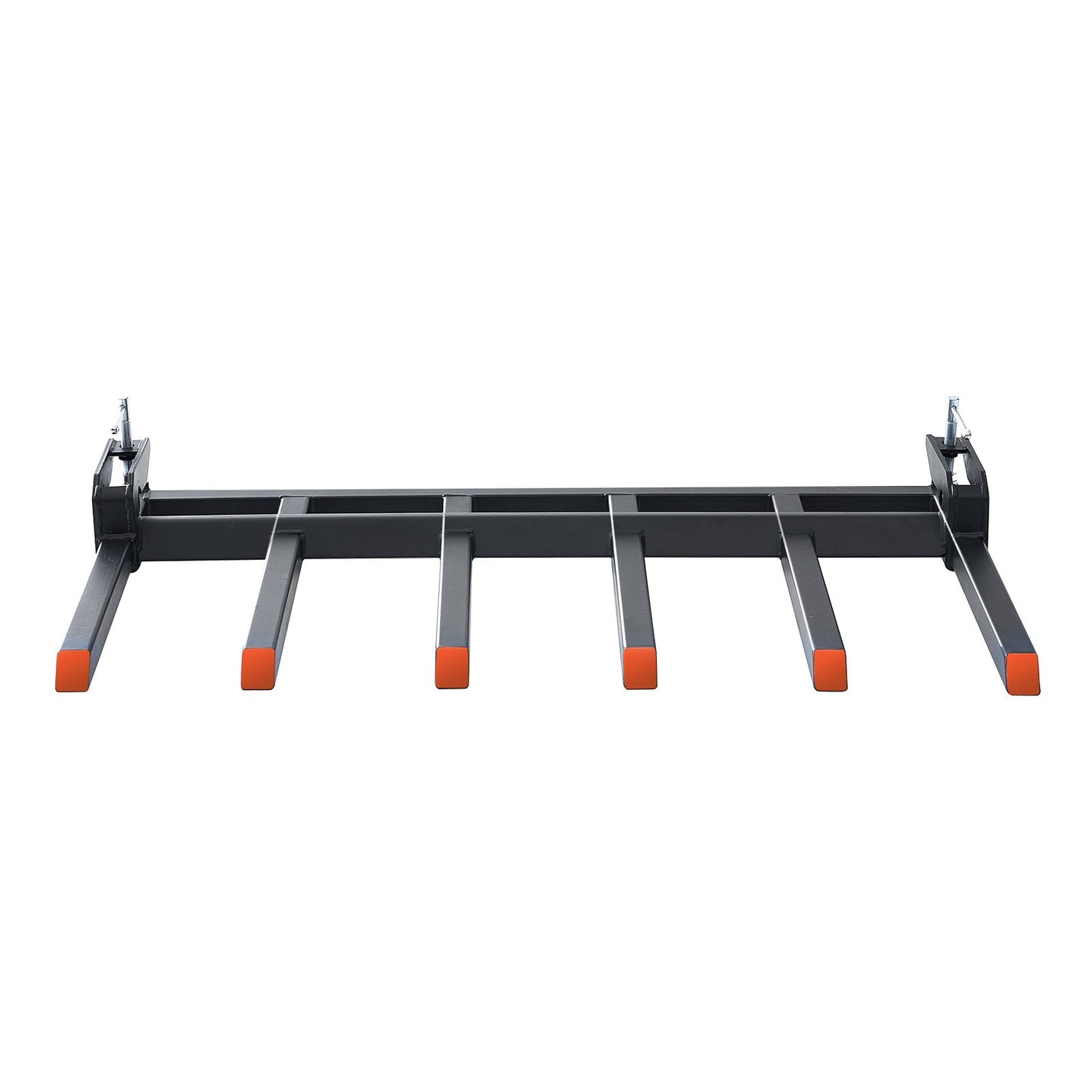 Clamp on Debris Forks to 60" Bucket, 4560 lbs Capacity Heavy Duty Clamp on Pallet Forks Bucket Attachments, Fit for Loader Bucket Skidsteer Tractor to Clean up Fallen Limbs Debris or Yard Wwaste