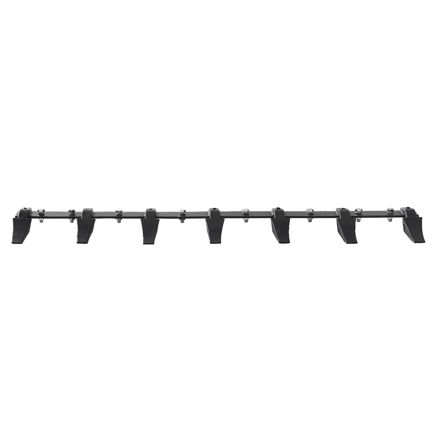 Bucket Tooth Bar, 60'', Heavy Duty Tractor Bucket 7 Teeth Bar for Loader Tractor Skidsteer, 4560 lbs Load-Bearing Capacity Bolt On Design, for Efficient Soil Excavation and Bucket Protection