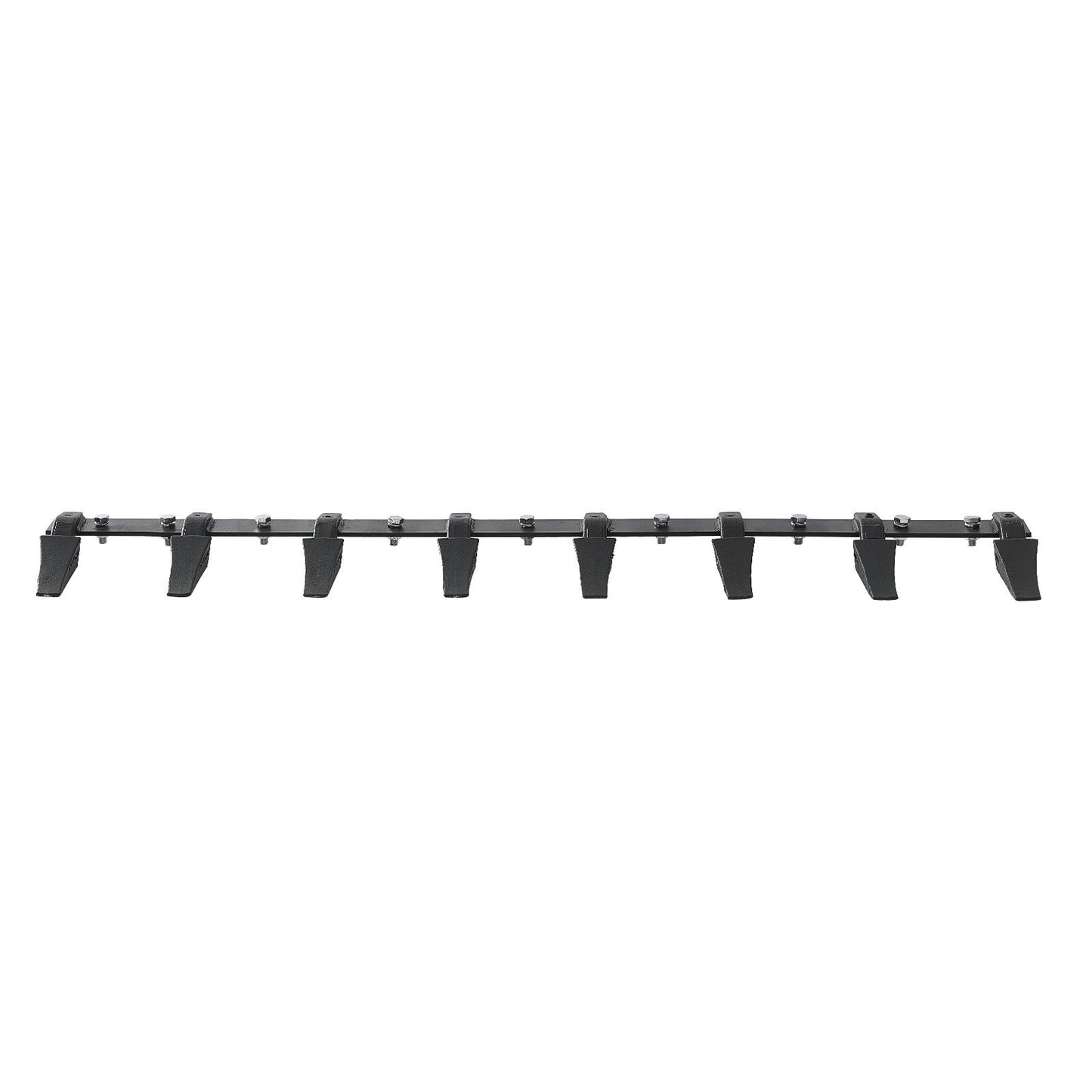 Bucket Tooth Bar, 66'', Heavy Duty Tractor Bucket 8 Teeth Bar for Loader Tractor Skidsteer, 4560 lbs Load-Bearing Capacity Bolt On Design, for Efficient Soil Excavation and Bucket Protection
