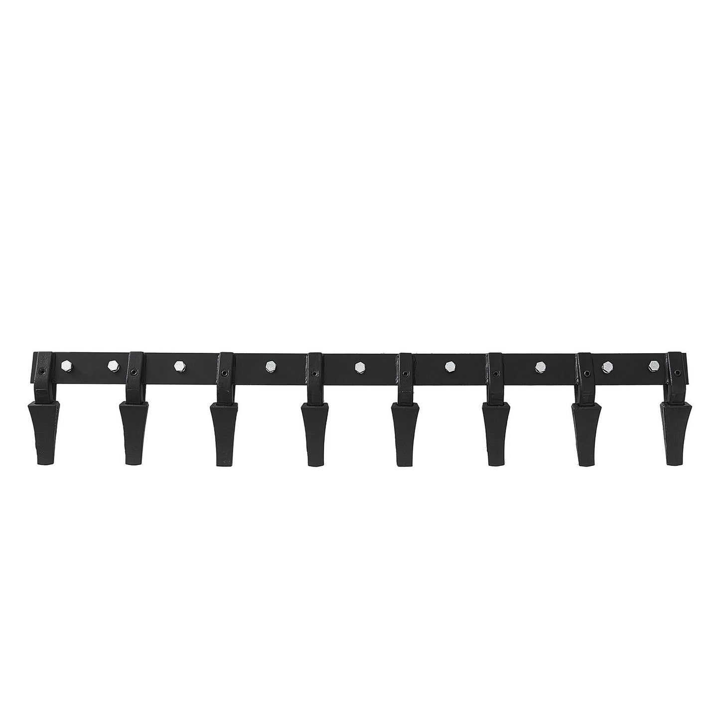 Bucket Tooth Bar, 66'', Heavy Duty Tractor Bucket 8 Teeth Bar for Loader Tractor Skidsteer, 4560 lbs Load-Bearing Capacity Bolt On Design, for Efficient Soil Excavation and Bucket Protection