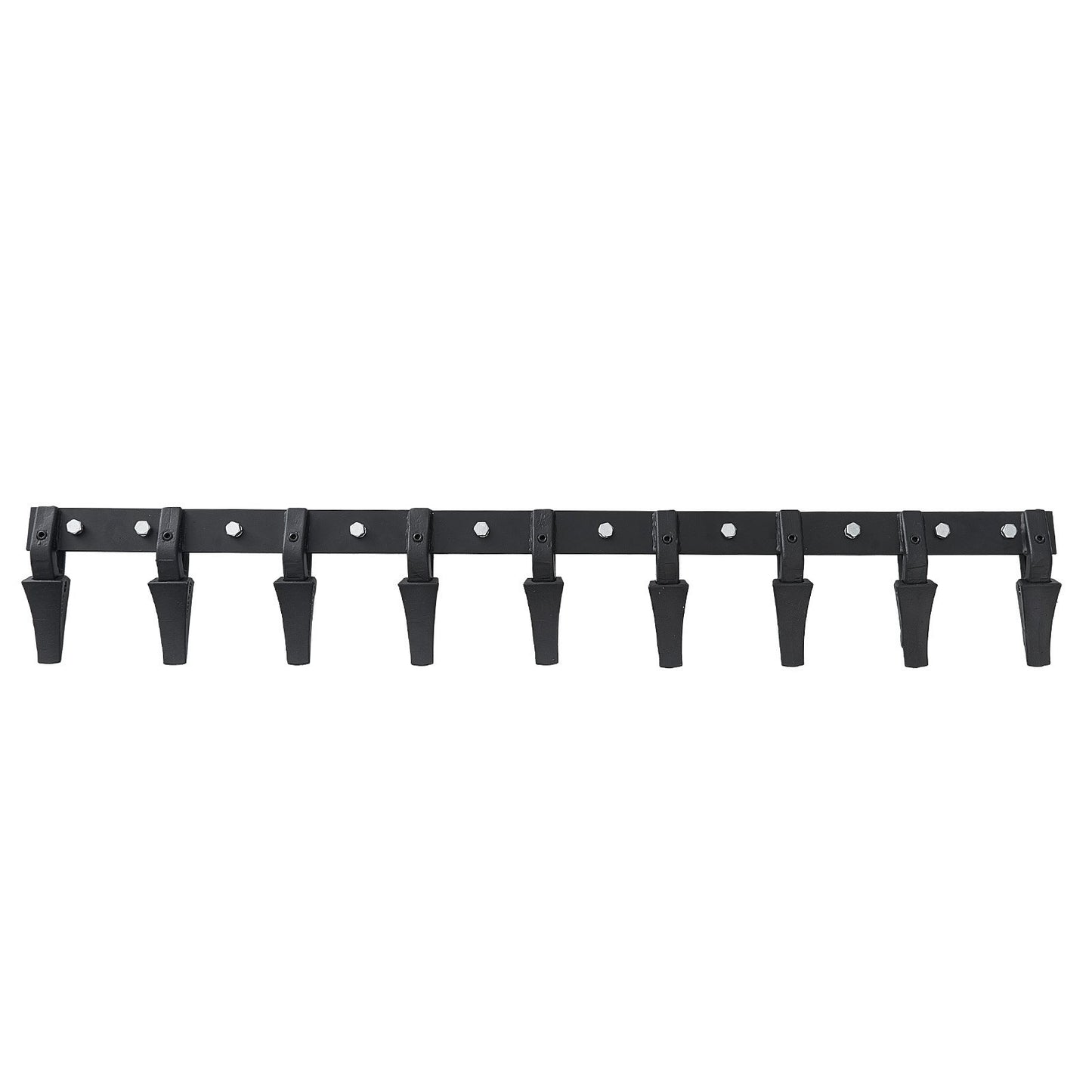 Bucket Tooth Bar, 72'', Heavy Duty Tractor Bucket 9 Teeth Bar for Loader Tractor Skidsteer, 4560 lbs Load-Bearing Capacity Bolt On Design, for Efficient Soil Excavation and Bucket Protection