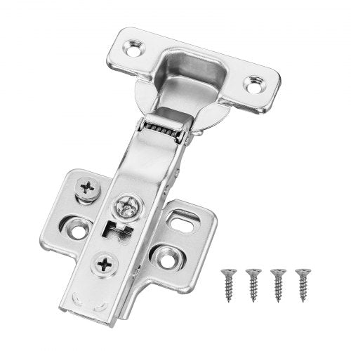 Cabinet Hinges, 40 Packs Full Overlay Kitchen Cabinet Door Hinges, 100 Degree Opening Angel Soft Close Concealed Cupboard Hinges for Frameless Cabinet Type, with Mounting Screws