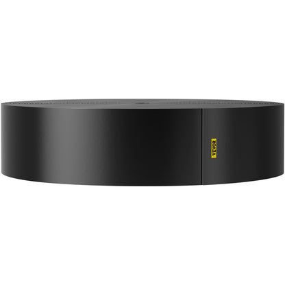 Kantlist, 25 cm djup, 91 m total längd, återvunnen HDPE-spiralformad terrassbräda, flexibel böjbar kantlist för landskapsarkitektur, gräsmatta, trädgård, uteplats, mot invaderande ogräs, svart