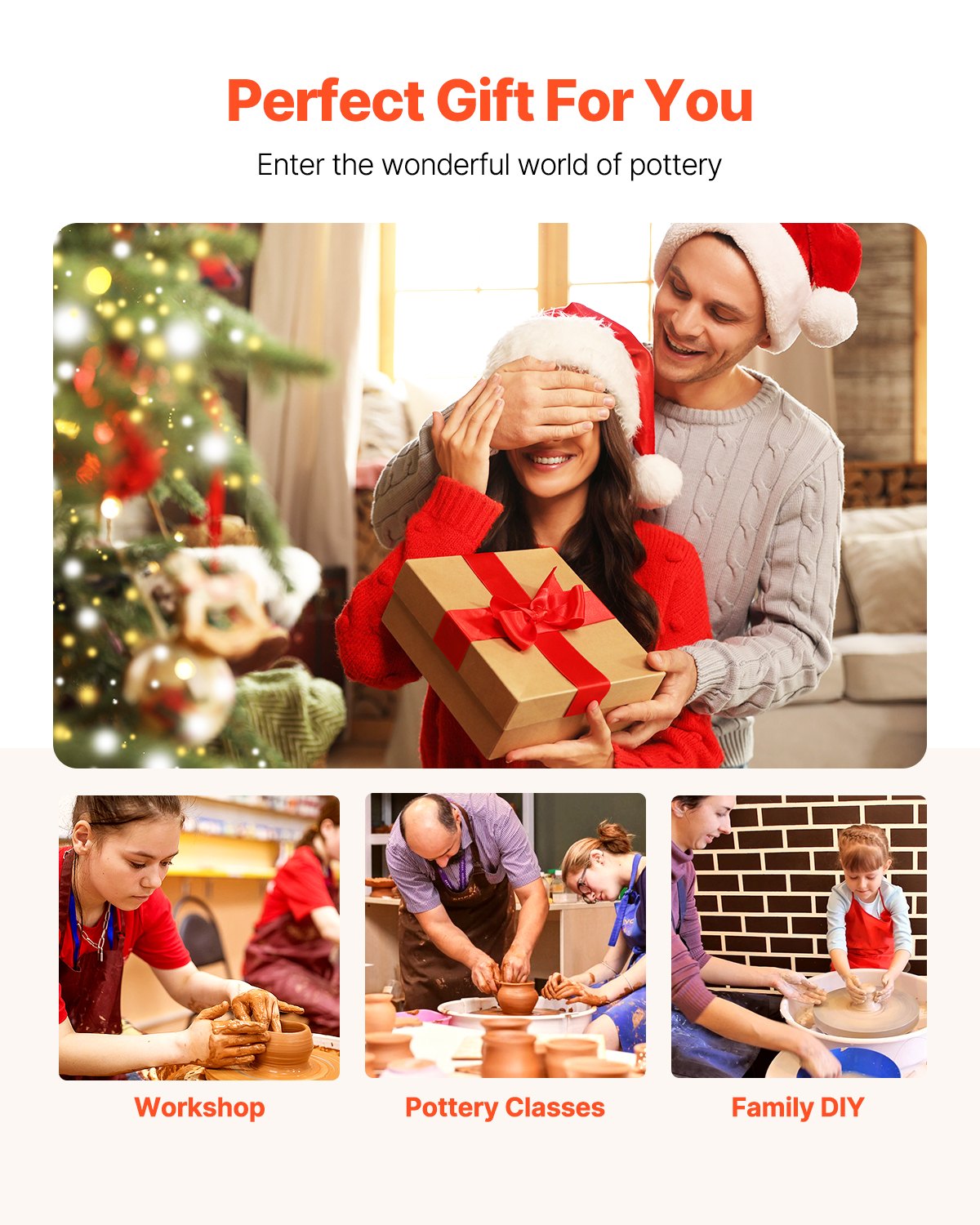 Drejskiva, 35 cm maskin för formning av keramikhjul, justerbar fotpedal med 60-300 varv/min, justerbart lyftben, avtagbart fat, komplett verktygssats för konsthantverk, gör-det-själv, blå