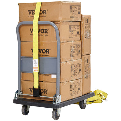 Ratchet Tie Down Straps (10PK), 10000 lb Break Strength, Endless Ratchet with 10 Premium 2" x 30' Tie Downs Heavy Duty, Track Spring Fittings for Moving Securing Cargo, Appliances, Motorcycle