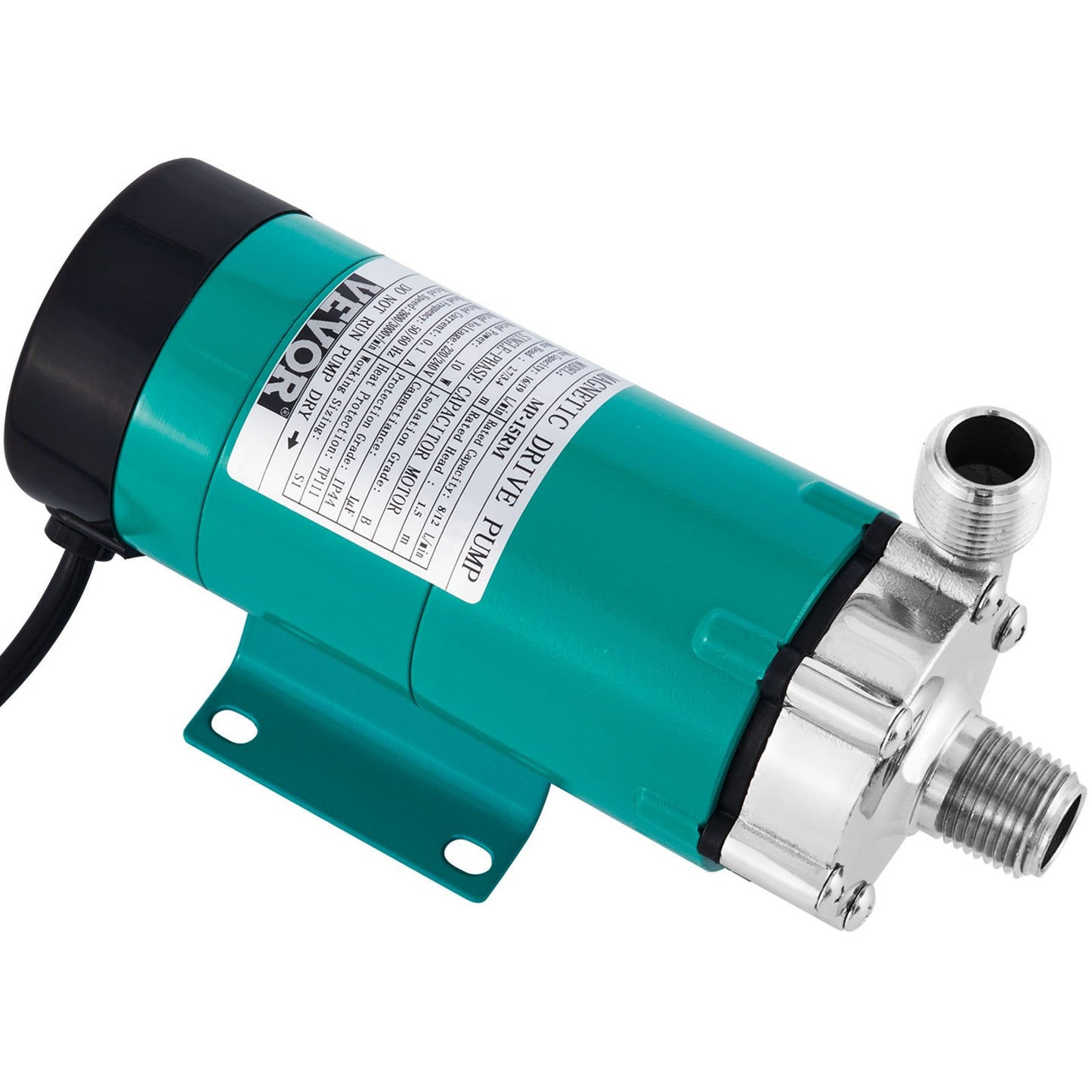 Magnetic Beer Pump with Food MP-15RP Grade Well Pump Stainless Steel Head Magnetic Drive Brewing Beer Pump with High Temp Magnetic Brewing Beer Pump