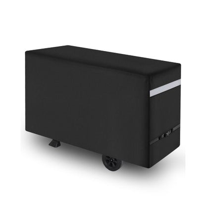 Grillöverdrag, 59 tums grillöverdrag för utomhusgrillar, vattentätt, blekningsbeständigt, väderbeständigt, kraftigt 600D polyester, enkelt att ta på och av, med säkra spännen, svart