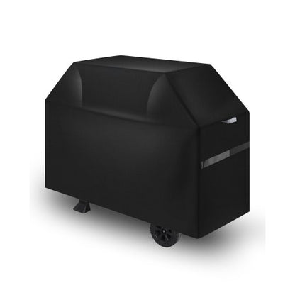 Grill Cover, 48 inch BBQ Covers for Outdoor Grills, Waterproof, Fade Resistant, Weather Resistant Heavy Duty 600D Polyester, Easy On/Off, with Hook-and-Loop Straps, Black