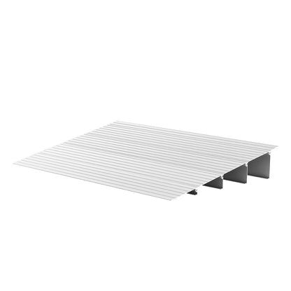 Door Threshold Ramp, 115 mm Rise, Aluminum Alloy Threshold Ramp Rated 363 kg Load Capacity, Handicap Ramps for Home Steps for Wheelchair, Scooters, Power Chairs, Walkers, Bicycle, Tricycle