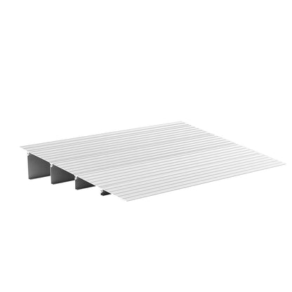 Door Threshold Ramp, 115 mm Rise, Aluminum Alloy Threshold Ramp Rated 363 kg Load Capacity, Handicap Ramps for Home Steps for Wheelchair, Scooters, Power Chairs, Walkers, Bicycle, Tricycle