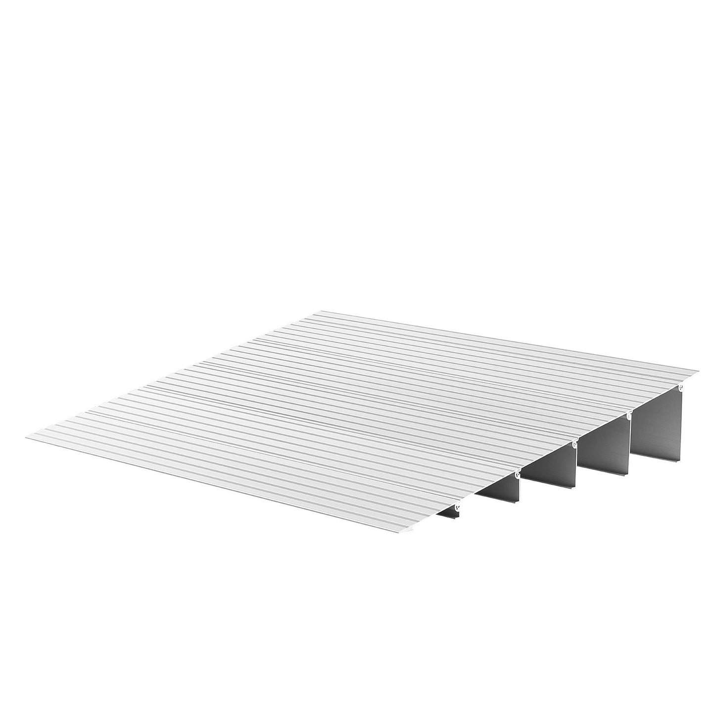 Door Threshold Ramp, 138 mm Rise, Aluminum Alloy Threshold Ramp Rated 363 kg Load Capacity, Handicap Ramps for Home Steps for Wheelchair, Scooters, Power Chairs, Walkers, Bicycle, Tricycle