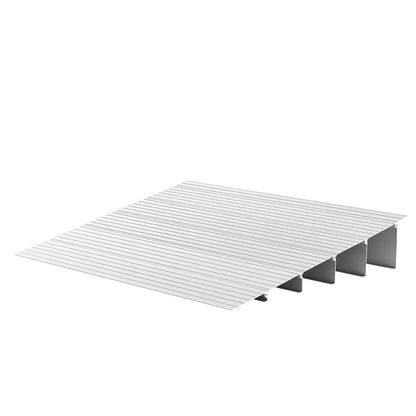 Door Threshold Ramp, 138 mm Rise, Aluminum Alloy Threshold Ramp Rated 363 kg Load Capacity, Handicap Ramps for Home Steps for Wheelchair, Scooters, Power Chairs, Walkers, Bicycle, Tricycle