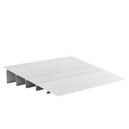 Door Threshold Ramp, 138 mm Rise, Aluminum Alloy Threshold Ramp Rated 363 kg Load Capacity, Handicap Ramps for Home Steps for Wheelchair, Scooters, Power Chairs, Walkers, Bicycle, Tricycle