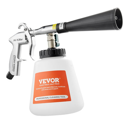 Car Cleaning Gun, 6-9.2 Bar High-Pressure Air Blow Gun with 2 Set Nozzles & 1L Liquid Bottle, Vortex Cleaning Gun, Quickly Blasts Dirt and Dust from Surface, Suitable for 1/4 NPT Air Compressor