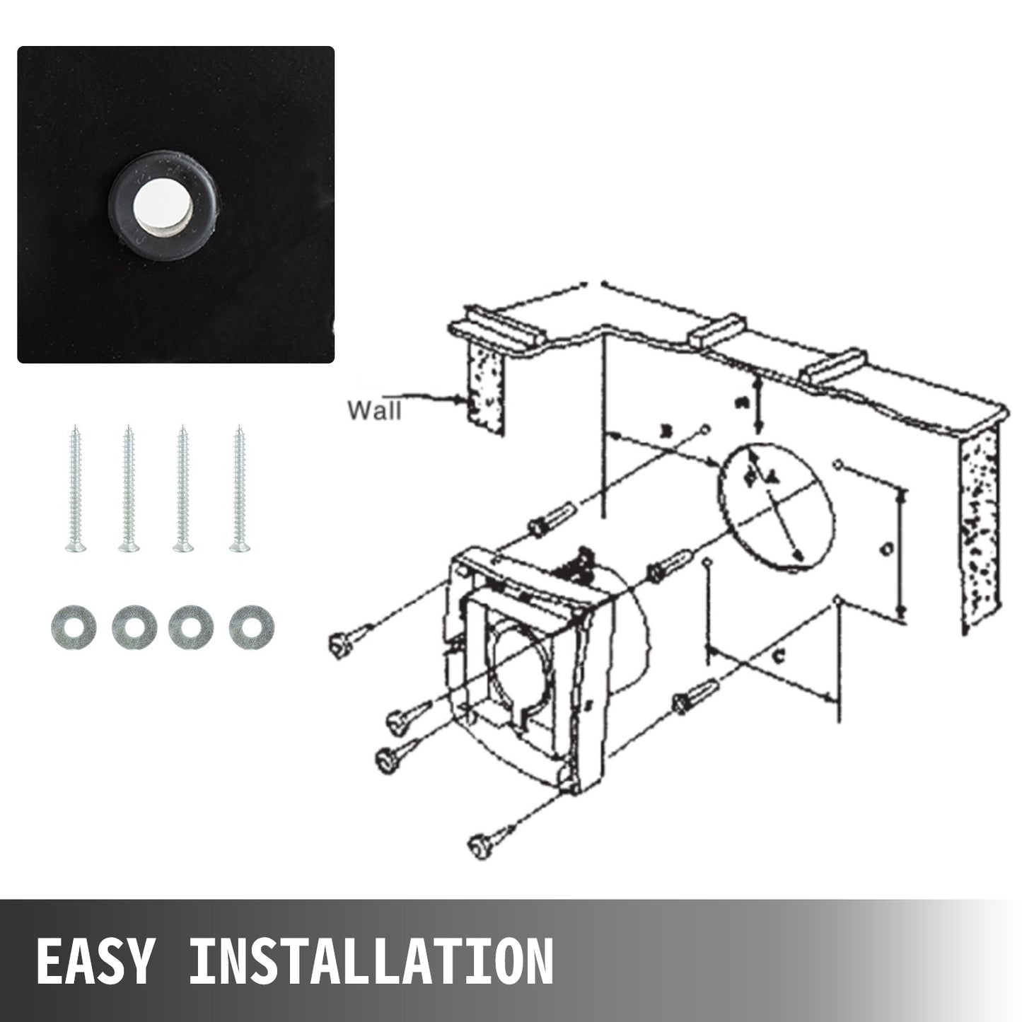 12 Inch Industrial Ventilation Extractor ventilation fan commercial air blower fan Metal Axial Exhaust 300MM Air Puller Fan (300MM/12 Inch)