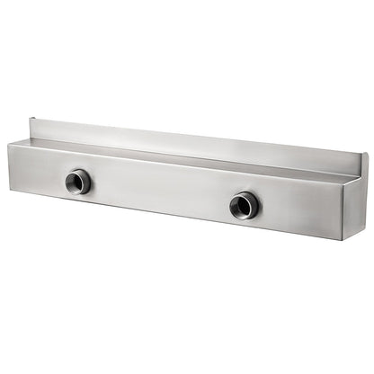 147 x 11 x 8 cm dekorativ vattenfallsfontän i rostfritt stål för trädgårdsdamm inomhus och utomhus