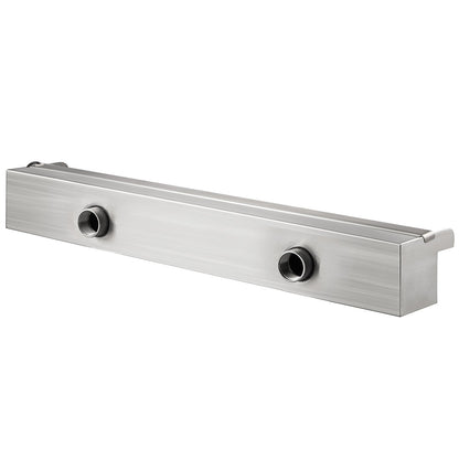 Waterfall Pool Fountain Rectangular & Led Strip Light 60 x 11.5 x 8 cm/23.6" X 4.5" X 3.1"