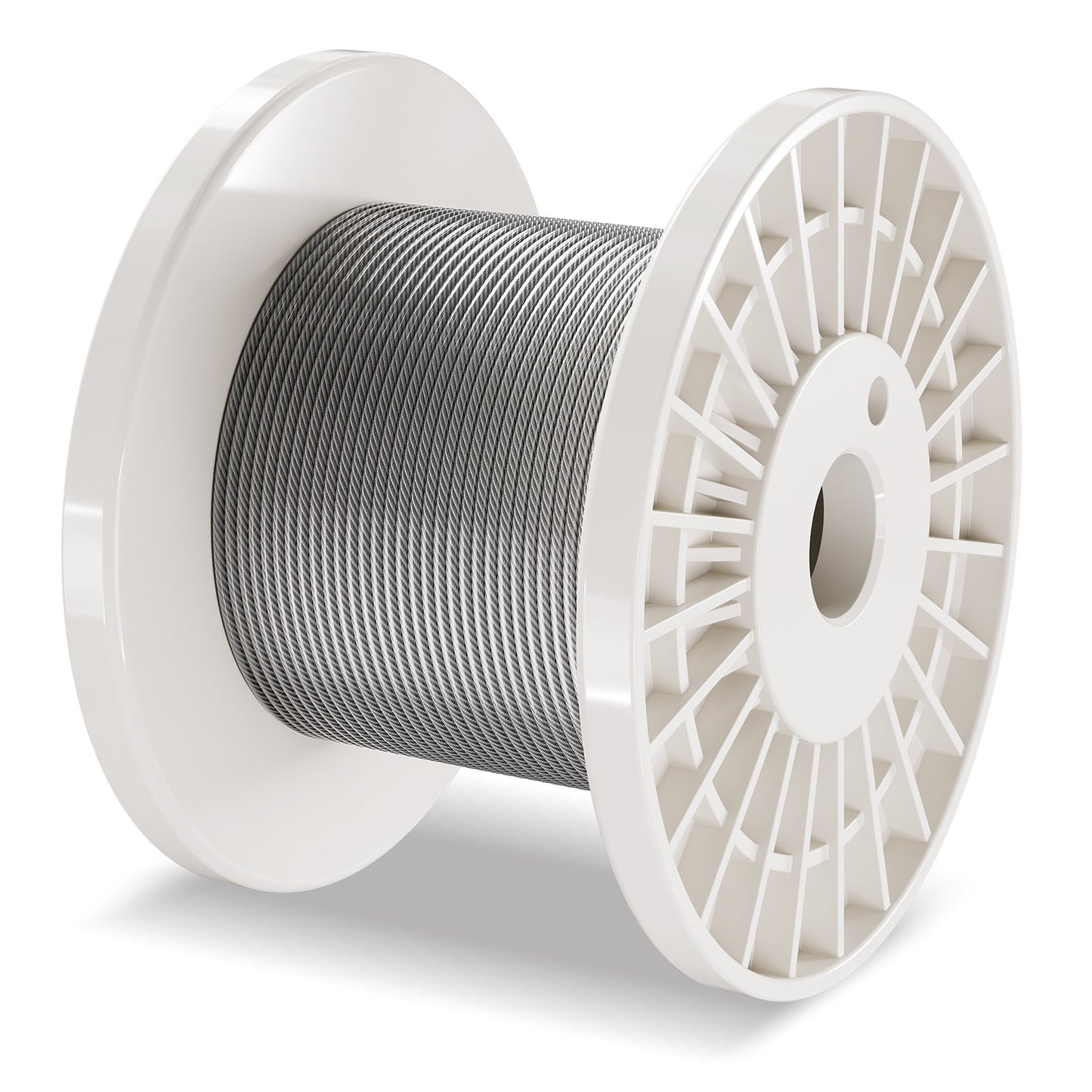 Stålvajersats, 1/8" 100 fot 304 rostfritt stålvajer med 59 tillbehör, 650 lbs brottstyrka, 7x7 ledare, marin flygplanskvalitet, för ledstång, trappstäckning, utomhusbruk