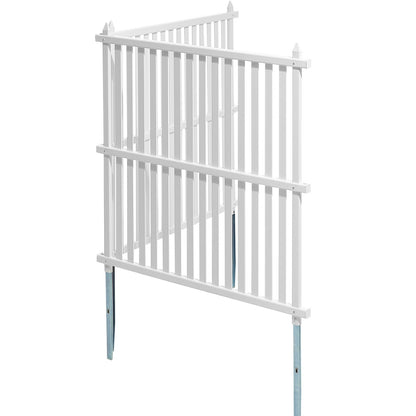 112 cm B x 112 cm H Vinylpaneler för insynsskydd, Luftkonditioneringsstaket, Utomhusskydd för papperskorg, Poolutrustningsinhägnad, Insynsskyddskit med remspaneler (2 paneler)