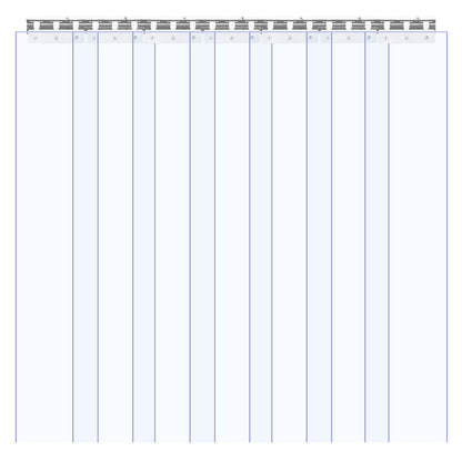 Strip Curtain PVC Door Curtain 106.7x213.4 cm Cooler Freezer Clear Plastic
