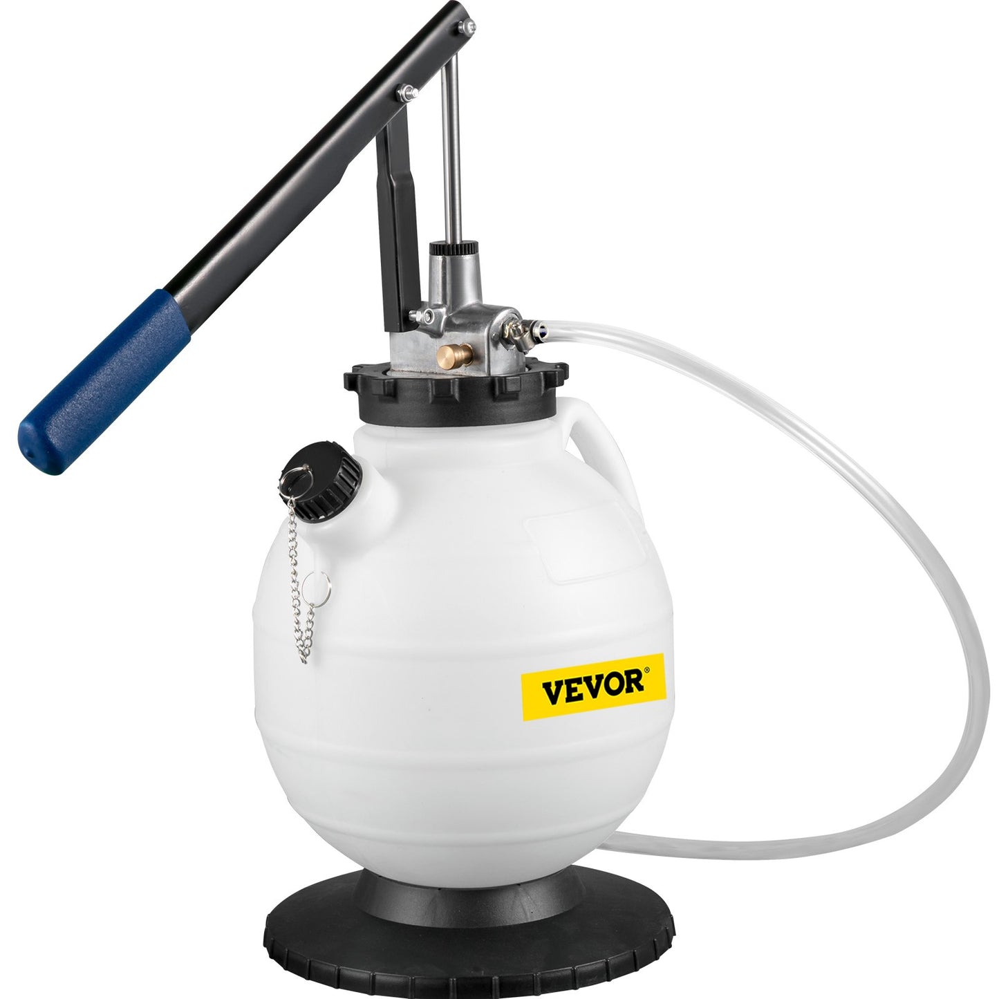 Transmission Fluid Pump Manual ATF Refill System Dispenser, Oil and Liquid Refill Bleeder 7.5 Liter Large Capacity, Automatic Transmission Fluid Pump Tool Set with 15 Pieces ATF Filler Adapters