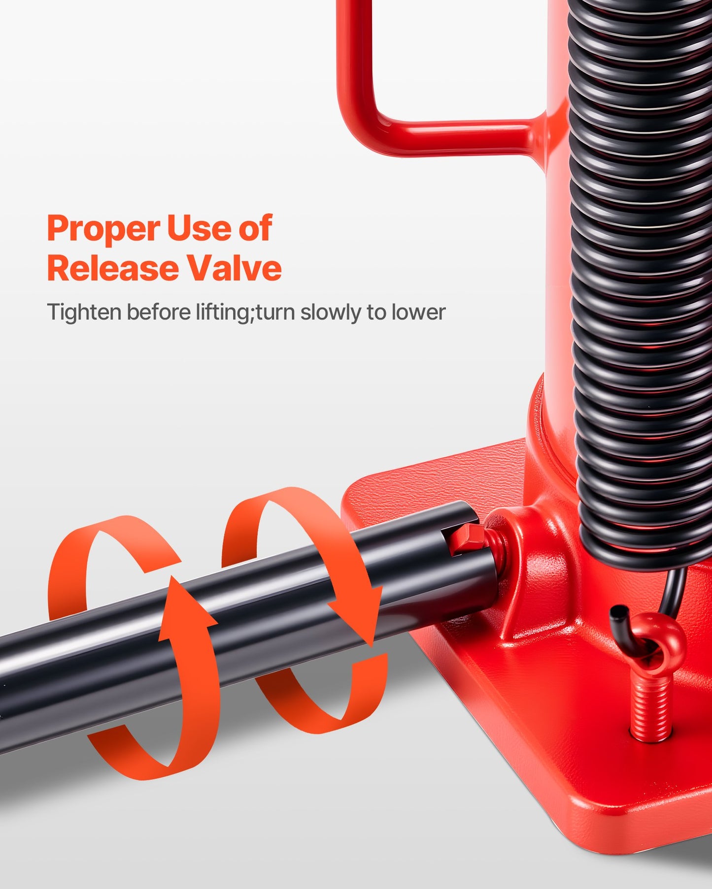 Lufthydraulisk flaskdomkraft, 20 tons lastkapacitet, 260-495 mm lyftområde, pneumatisk/manuell kraftig svetsad flaskdomkraft med pump för bil, pickup, lastbil, husbil, SUV, bilreparation, huslyft, röd