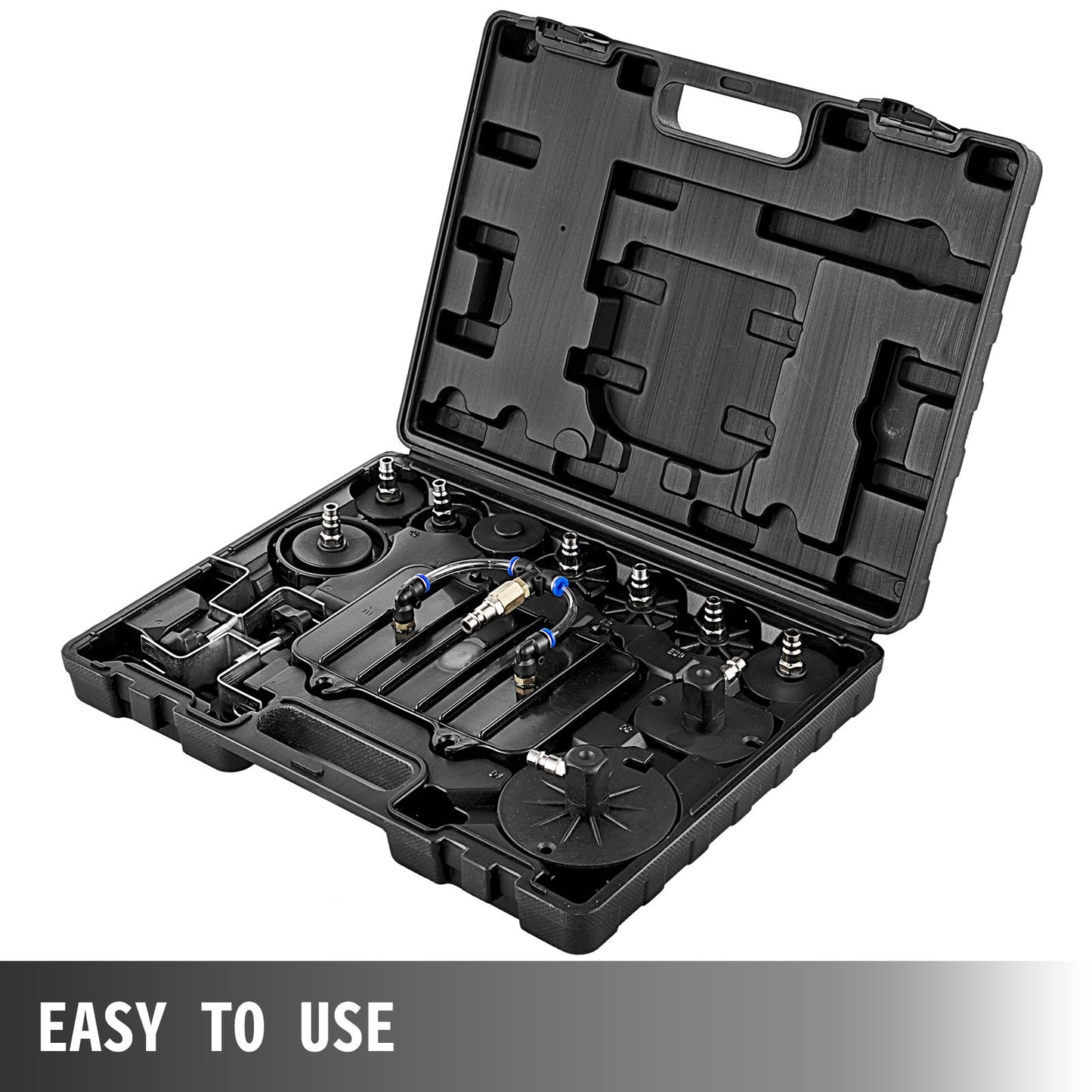 Pneumatisk lufttrycksluftare, bromstrycksluftningsverktyg Bärbart broms- och kopplingsluftningsventilsystemkit Garage Verkstadsmekaniker Bromsolja och vätskeutdragare Luftningsverktyg