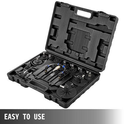 Pneumatisk lufttrycksluftare, bromstrycksluftningsverktyg Bärbart broms- och kopplingsluftningsventilsystemkit Garage Verkstadsmekaniker Bromsolja och vätskeutdragare Luftningsverktyg